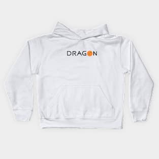 Dragon in a circle Kids Hoodie